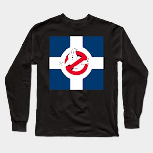 Circle City Ghostbusters Left Chest and Back Print Long Sleeve T-Shirt